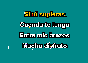 Si T1 supieras

Cuando te tengo

Entre mis brazos

Mucho dig fruto