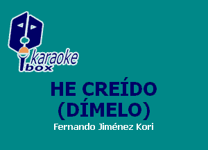 Fernando Jimc3nez Kori