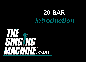 20 BAR
In troduction

WE

5mm
mmmmsrwm