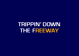 TRIPPIN' DOWN

THE FREEWAY