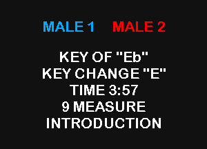 MALE1

KEYOFEU'
KEYCHANGEE'

WME357
9MEASURE
INTRODUCHON