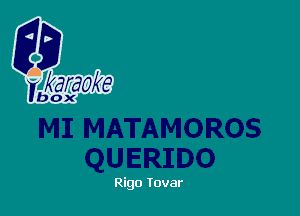 Rigo Tovar
