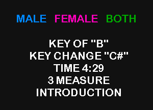 KEYOFH'

KEYCHANGEC?'
WME429
3MEASURE
INTRODUCHON