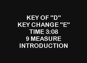 KEYOFD
KEYCHANGEE'

WME3m8
9MEASURE
INTRODUCHON