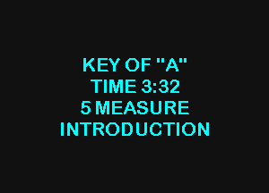 KEY OF A
TIME 3z32

SMEASURE
INTRODUCTION