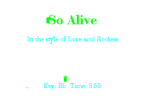 ISO Alive

In the otjle of Love and Rockem
Words and Mums by

Danicl Ash

TRIPCK 17
Key Bb Tune 355