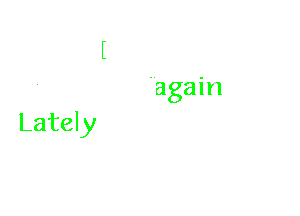 I feel I'm on
The cross again

Lately