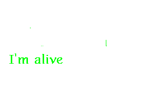 But it's r othing
To do with you

I'm alive