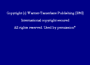 Copyright (c) WmTamm'lsnc Publishing (EMU
Inmn'onsl copyright Bocuxcd

All rights named. Used by pmnisbion