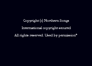 Copyright (c) Northern Songs
hmmdorml copyright nocumd

All rights marred, Uaod by pcrmmnon'