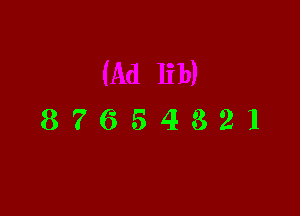 87654321