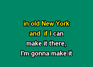 in old New York
and if I can
make it there,

I'm gonna make it