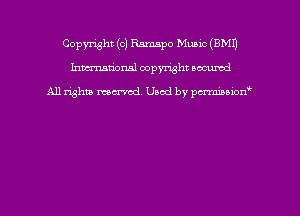 Copyright (c) Ramspo MUELC (EMU
hmmdorml copyright nocumd

All rights macrmd Used by pmown'