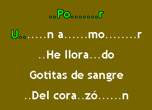 Gotitas de sangre

..Del cora..z6 ...... n