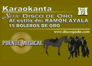 M

953627?) Dtsco DE ORG
M estilo dez RAMON AYALA