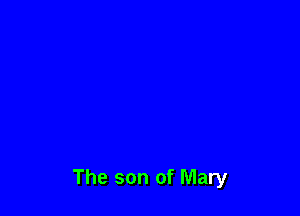 The son of Mary