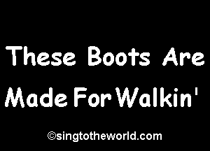 These Boofs Are

Made For Walkin'

(93ingtotheworld.com