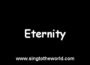 Efemify

www.singtotheworld.com