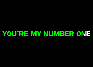 YOU,RE MY NUMBER ONE