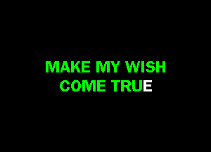 MAKE MY WISH

COME TRUE