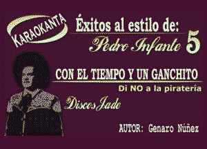?

K683 Emtosalestnlqde
W ?ammnze 5

i? CON EL TEMPO Y UH GANCHITO

03V Di NO a !a pitatcria

.) W-
gk ?k? (g gbixwiaok

AUTORr Genaro Ruizez l
