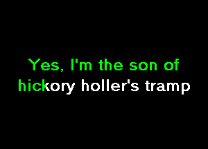 Yes, I'm the son of

hickory holler's tramp