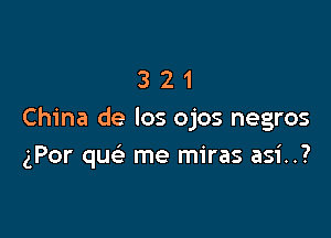 321

China de los ojos negros

gPor qu me miras asi..?