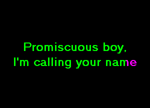 Promiscuous boy,

I'm calling your name