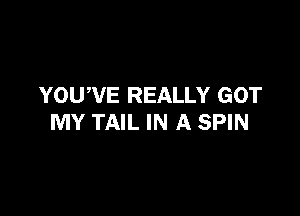 YOUWE REALLY GOT

MY TAIL IN A SPIN
