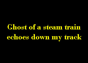 Ghost of a steam train

echoes down my h'ack
