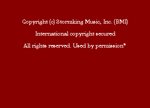 Copyright (c) Smrmking Mung. Inc (EMU
hmmdorml copyright nocumd

All rights macrmd Used by pmown'