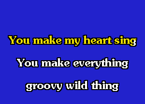 You make my heart sing
You make everything

groovy wild thing