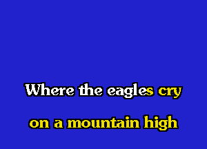 Where the eagles cry

on a mountain high