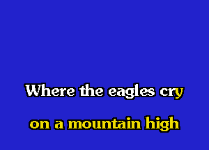 Where the eagles cry

on a mountain high