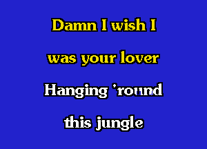 Damn I wish I

was your lover

Hanging 'round

this jungle