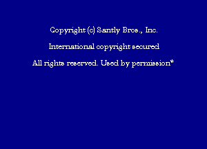 Copyright (c) Sandy Bma . Inc
hmmdorml copyright nocumd

All rights macrmd Used by pmown'