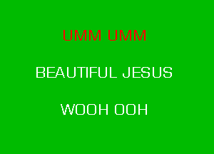 BEAUTIFUL JESUS

WOOH OOH
