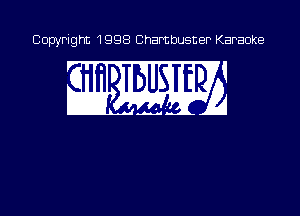 Copyright 1998 Chambusner Karaoke

aw mg