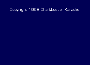 Copyright 1998 Chambusner Karaoke