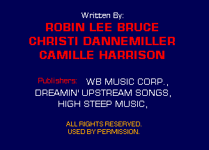 Written By

WE MUSIC CORP,
DREAMIN' UPSTREAM S...

IronOcr License Exception.  To deploy IronOcr please apply a commercial license key or free 30 day deployment trial key at  http://ironsoftware.com/csharp/ocr/licensing/.  Keys may be applied by setting IronOcr.License.LicenseKey at any point in your application before IronOCR is used.