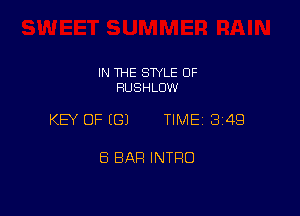 IN THE SWLE OF
HUSHLOW

KEY OF ((31 TIME1314Q

Ei BAR INTRO