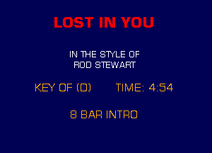 IN THE STYLE OF
ROD STEWART

KEY OF (DJ TIMEI 454

8 BAR INTRO