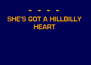 SHE'S GOT A HILLBILLY
HEART