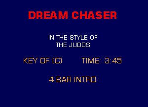 IN THE STYLE OF
THE JUDDS

KEY OF ECJ TIME13145

4 BAR INTRO