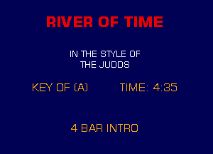 IN THE STYLE OF
THE JUDDS

KEY OF EAJ TIME 4185

4 BAR INTRO