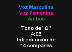 Tono de C
4z06
lntroduccic'm de
14 compases