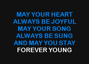 FOREVER YOUNG