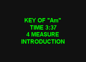 KEY 0F Am
TIME 33?

4 MEASURE
INTRODUCTION
