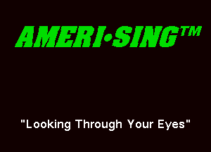 EMEEXoSJHgTM

Looking Through Your Eyes