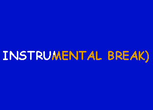 INSTRUMENTAL BREAK)